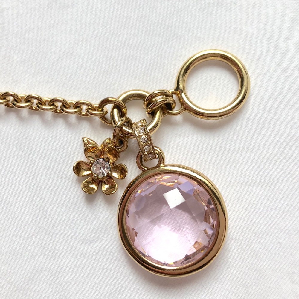 Juicy Couture Light Pink Gemstone Bracelet